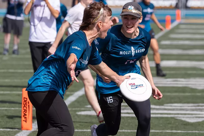 Image: Claire Chastain celebrates the game-winning goal in the national championship game.