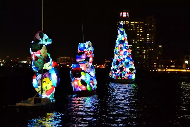 Image: Stephanie Imbeau, “Drift,” Light City, BGE Light Art Walk, Baltimore, MD, USA.
