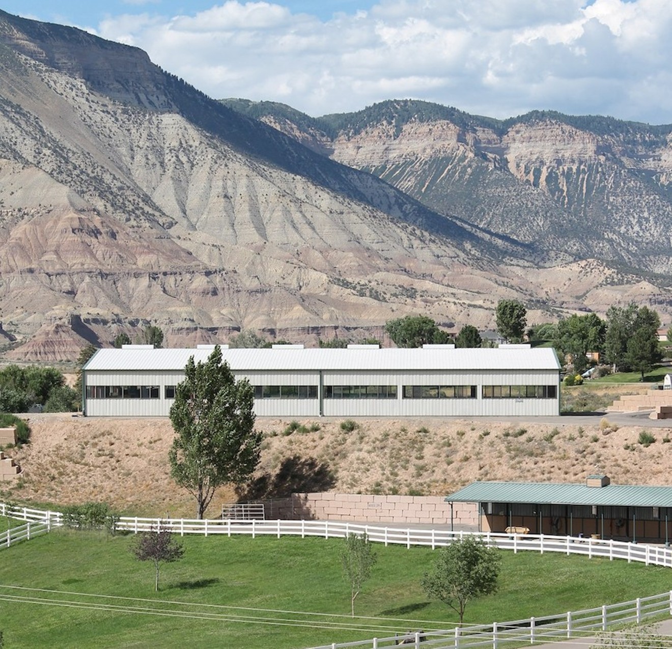 The Colorado Hemp Institute sits on a former horse-training facility.