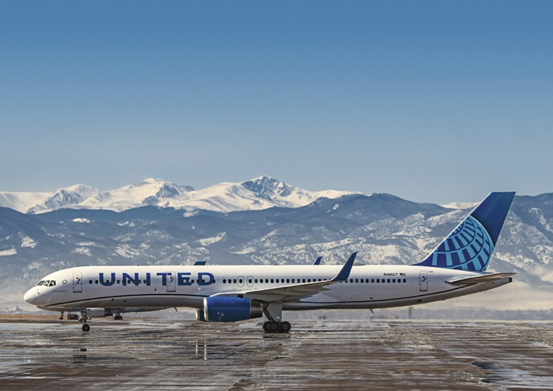 united plane in Denver