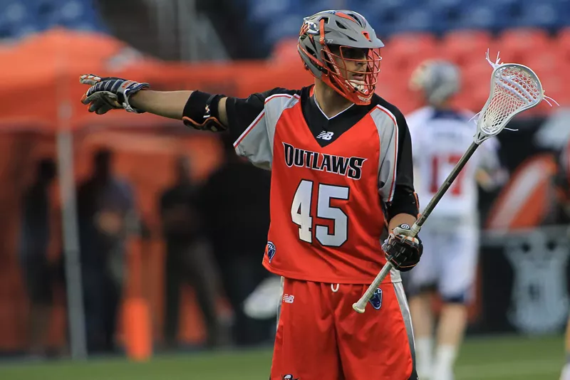 Image: Denver Outlaws lacrosse player