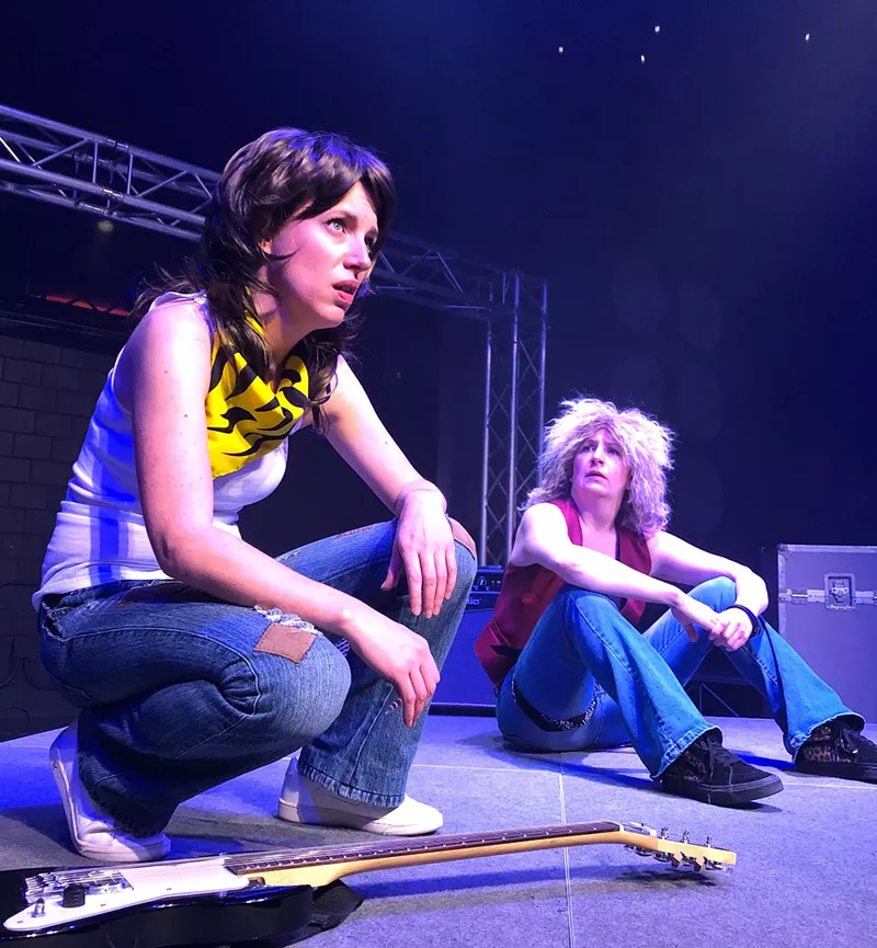 Image: Candace Joice (left) and Missy Moore in Eddie and Dave.