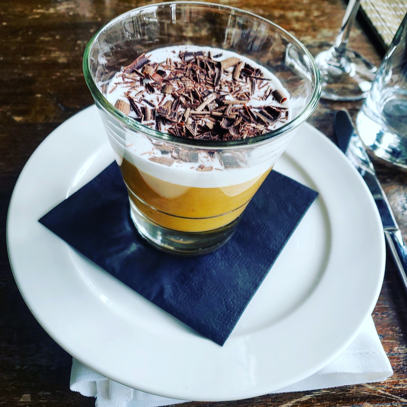 The vegan pudding at Coohills is made with sweet-potato purée instead of the standard eggs and dairy.