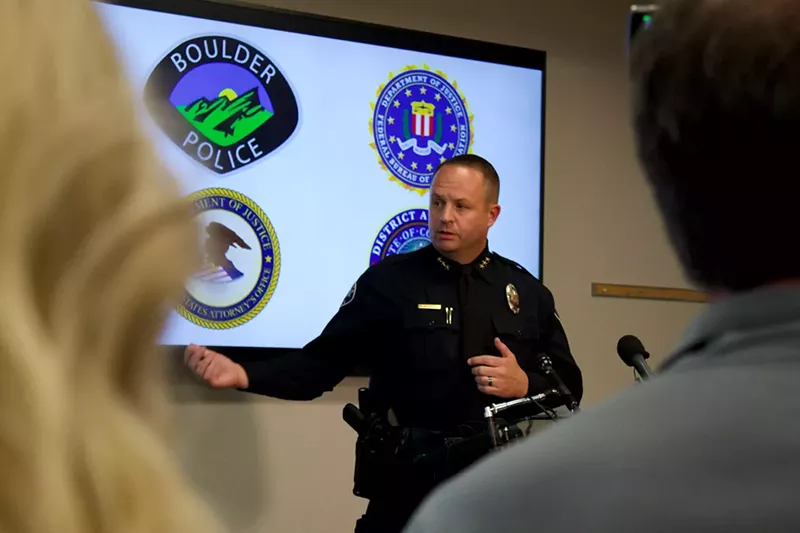 Image: police chief at charts