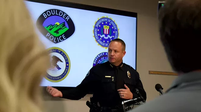 police chief at charts