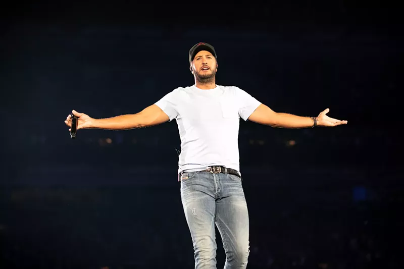 Image: A fight broke out following Luke Bryan's concert in Denver, resulting in the hospitalization of three people.