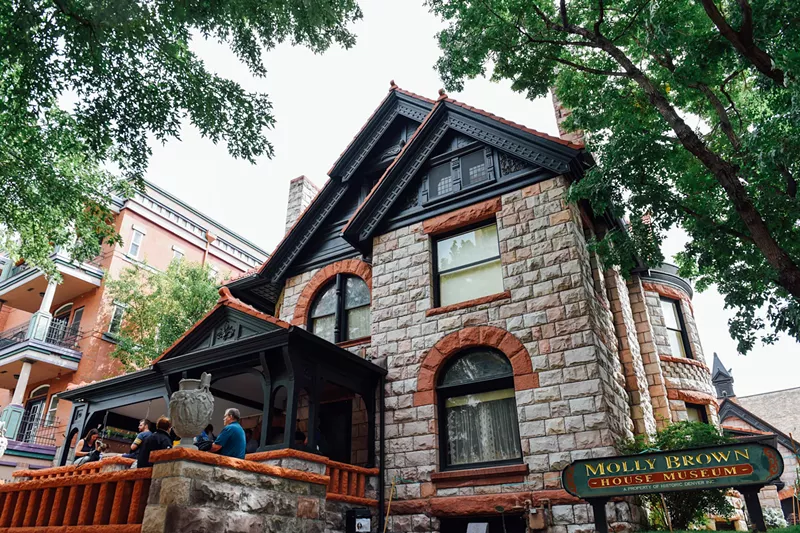 Image: Molly Brown House Museum at 1340 Pennsylvania Street.