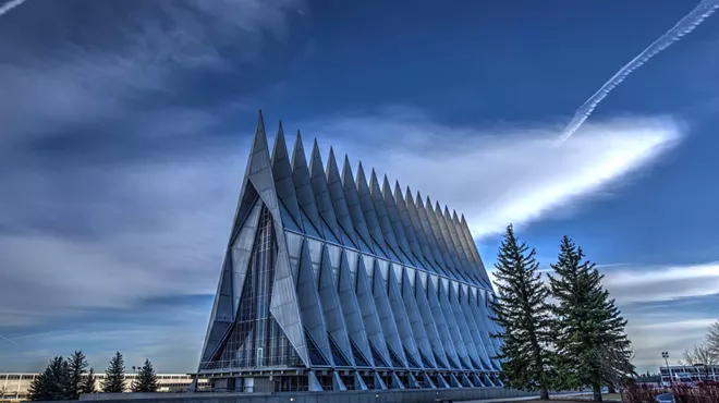 Cadet chapel at Air Force Academy