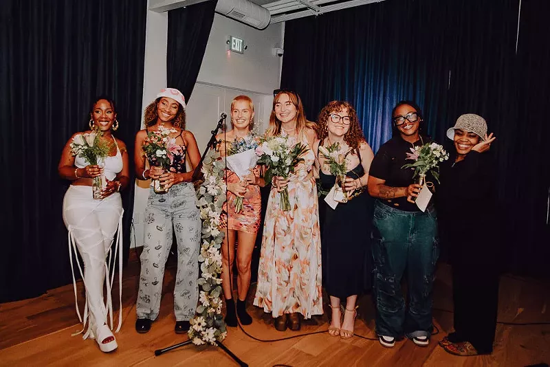 Image: Artists featured in THE VOLUME SERIES Vol.1 HEAL: (from left to right) Home, Zuri Leigh, brookLYNN, Jazzy P, Sofia Young, Renee, and DJ IV