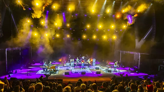 Vulfpeck on stage at Red Rocks on Saturday, July 5, 2025.