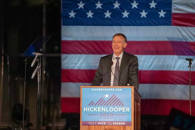Image: Even now that he's no longer governor of Colorado, cannabis still catches up with John Hickenlooper.