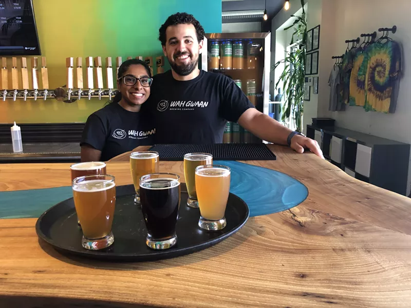 Image: Harsha Maragh and Jesse Brown of Wah Gwaan Brewing.