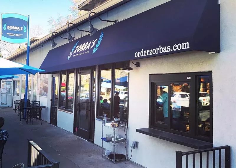 Image: A recent remodel included the addition of a walk-up window at Chef Zorba's.