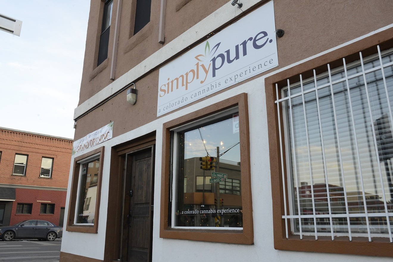 Simply Pure, located at West 32nd Avenue and Tejon Street, is across the street from a construction project that has lasted for two years.