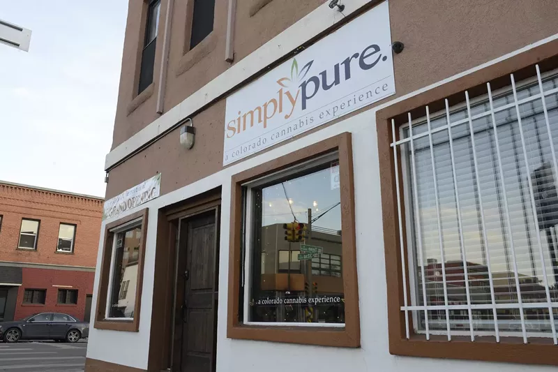 Image: Simply Pure, located at West 32nd Avenue and Tejon Street, is across the street from a construction project that has lasted for two years.