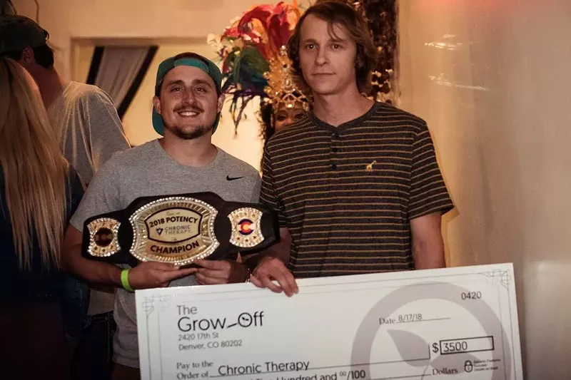 Image: Chronic Therapy will have some new hardware to show off in its Wheat Ridge dispensary after winning big at the Grow-Off.