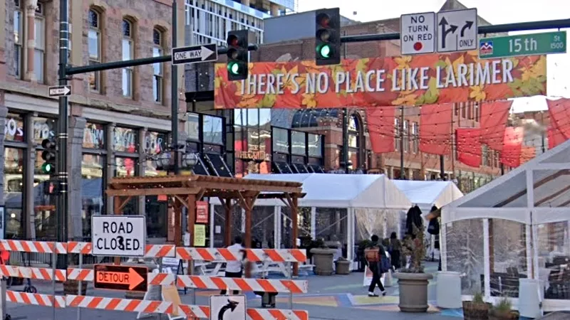 Image: The intersection of Larimer Street and 15th Street, near where an officer-involved shooting took place on June 4.