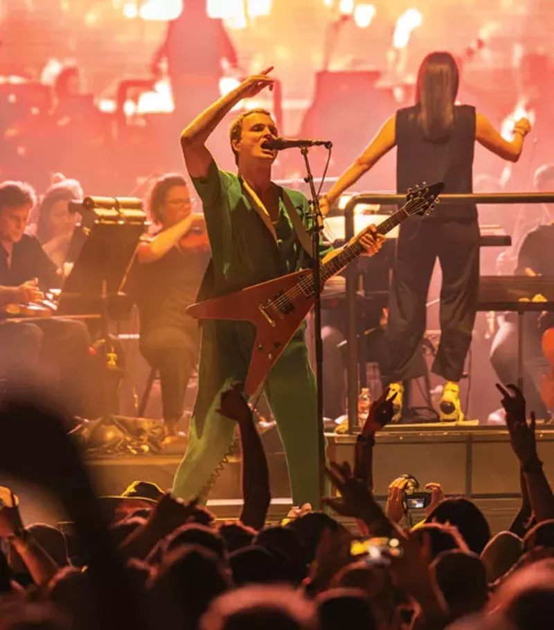 Image: band with orange background