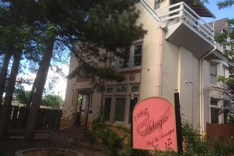 Image: The Adiago Bud & Breakfast is located a few blocks east of Denver's Capitol Hill neighborhood.