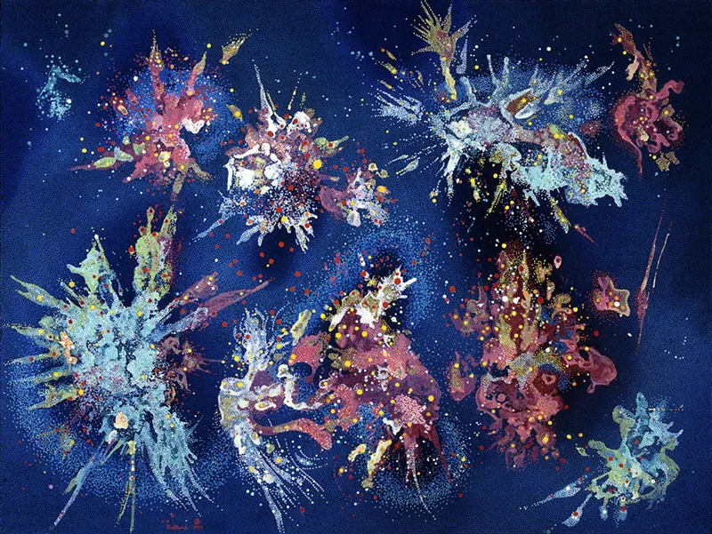 Image: "Concerning Scorpio Ten Billion Years BC," by Vance Kirkland, oil on canvas.