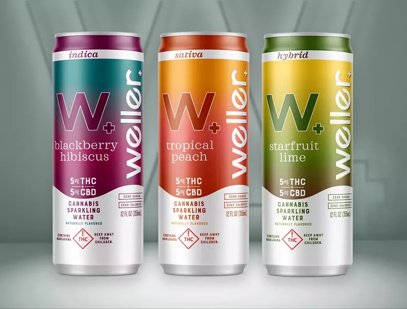 Image: Weller's THC seltzers are made with cannabis-derived terpenes, according to the company.