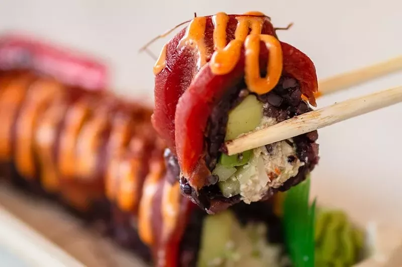 Image: There's no fish — or any other animal products — in this sushi.