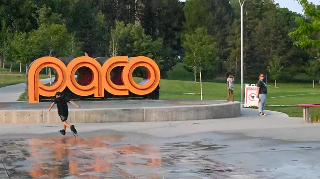 Kids play in a park.
