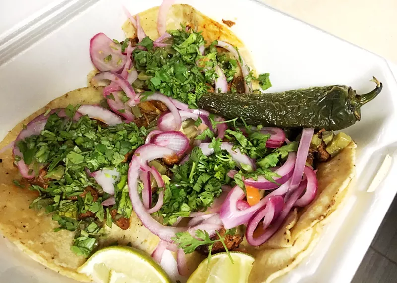 Image: Boxed Taco livens up the sleepy Athmar Park neighborhood.
