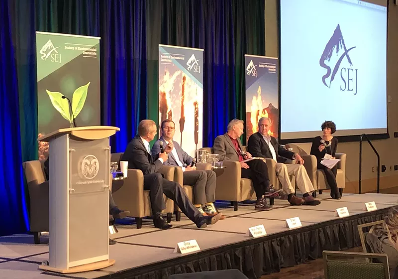 Image: Acting BLM director William Perry Pendley appeared at an environmental journalism conference in Fort Collins.