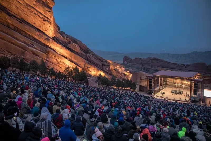 Image: You won't see crowds at Red Rocks for the foreseeable future...or even be allowed in.