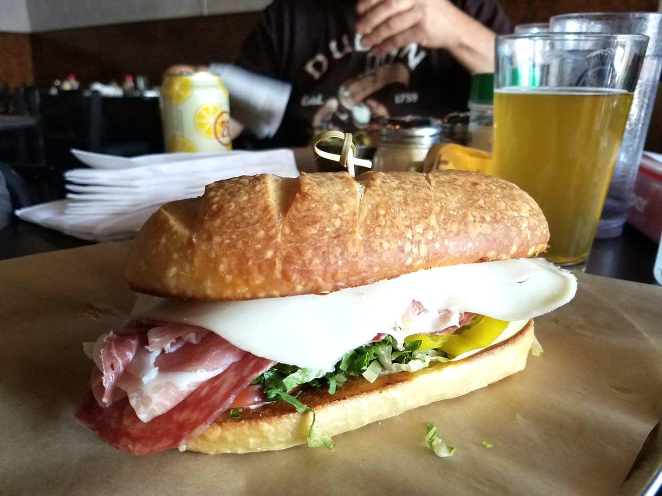 The Italian, a super sandwich from Hops & Pie in Berkeley.