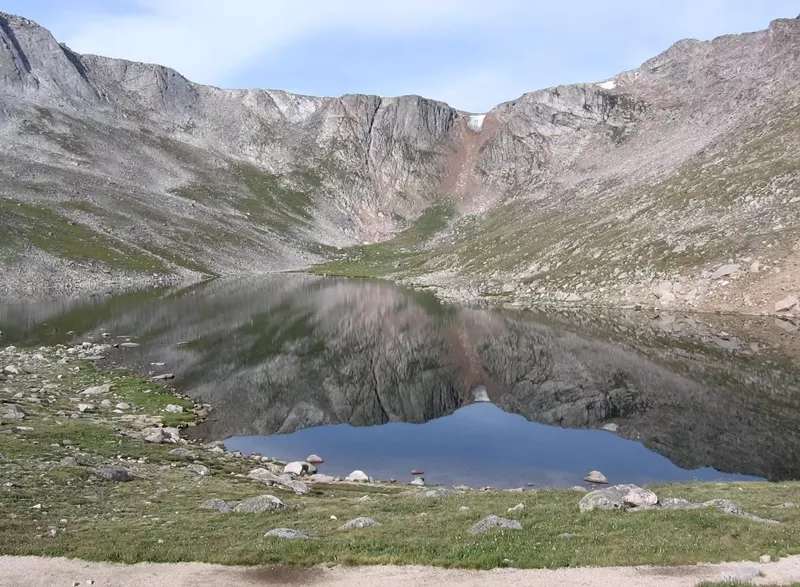 Image: Summit Lake on what's now known as Mount Evans.