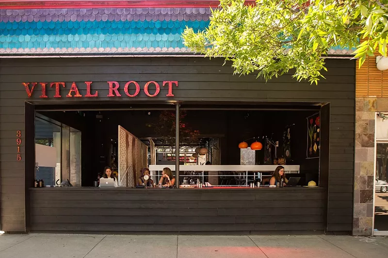 Image: the front of a restaurant