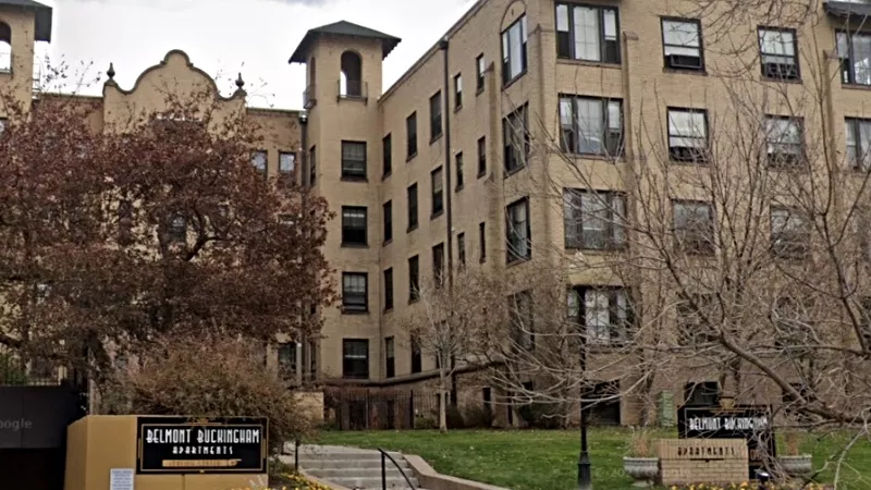 Image: The Belmont Buckingham Apartments at 1050 Sherman Street is currently offering studios to three-bedrooms units at rates ranging from $1,340 to $3,340.