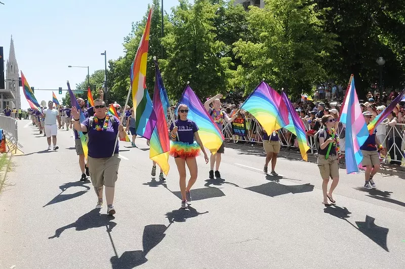 Image: Flying your Pride flag can work up an appetite.