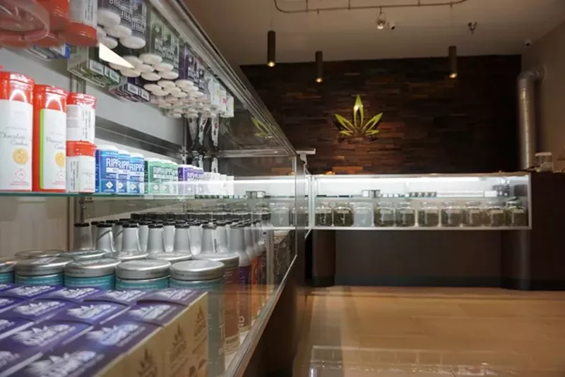 Image: Inside KrystaLeaves dispensary in Commerce City.