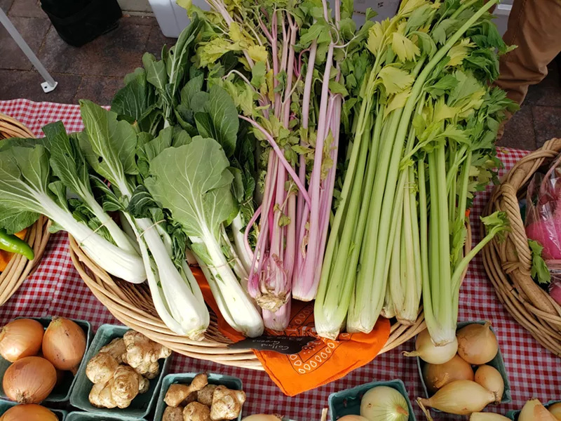 Image: Support farmers by getting a to-go box of produce.