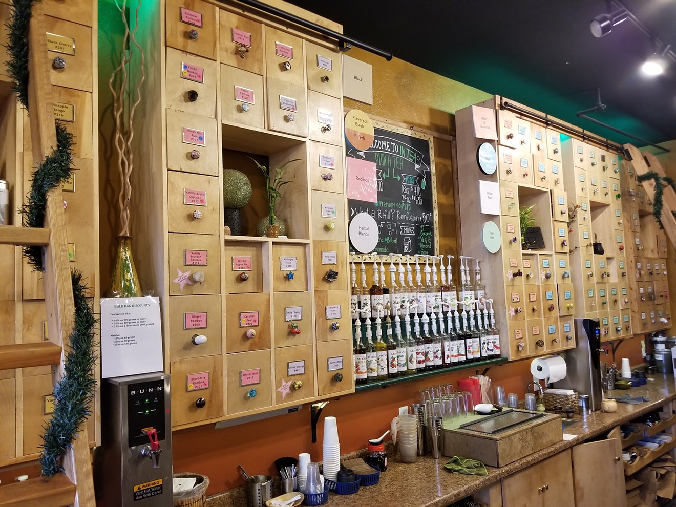 Tea lovers will swoon over In-Tea's selection.