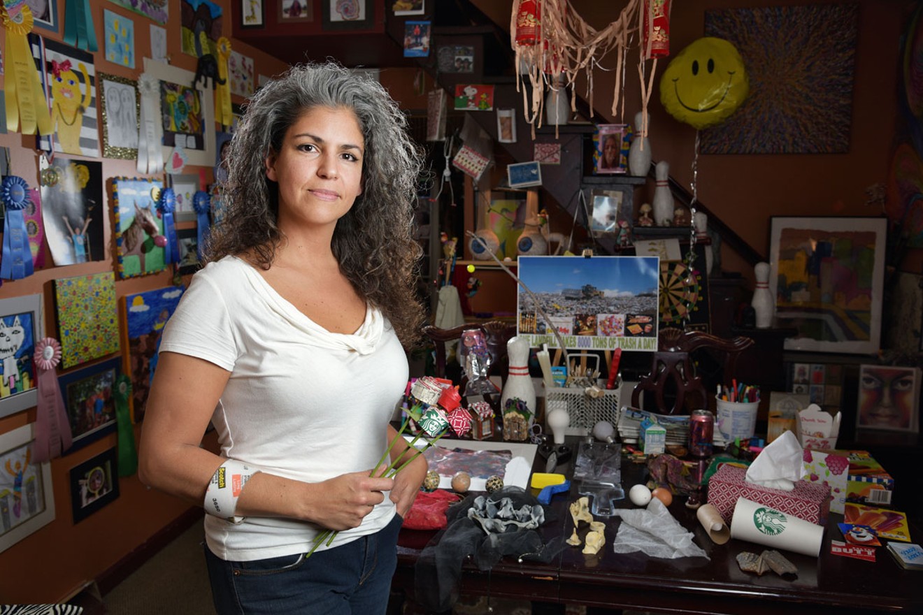 Teresa Castaneda sees beauty in — and makes art from — trash.
