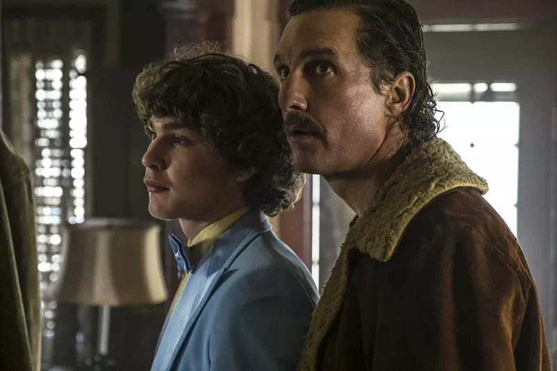 Image: In White Boy Rick, Richie Merritt (left) portrays Richard “Rick” Wershe Jr., who, at age 14, became the youngest informant in the history of the FBI while his dad (played by Matthew McConaughey) sold guns from his trunk.