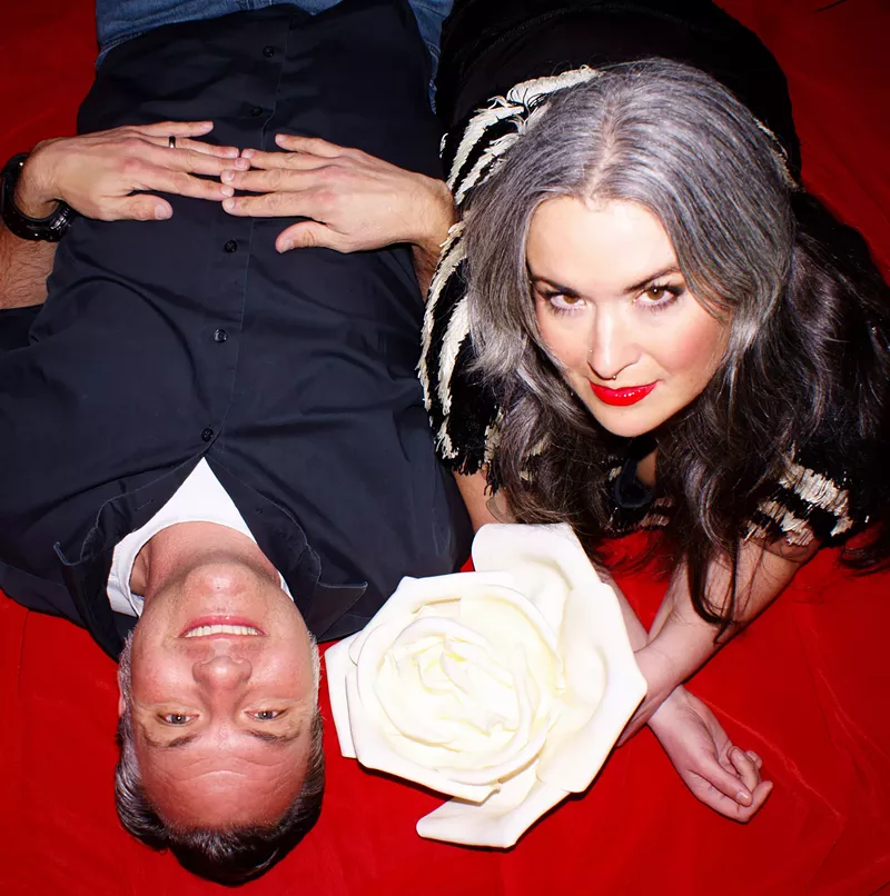 Image: Keith Hoerig and Eryn DeSomer make up White Rose Motor Oil.