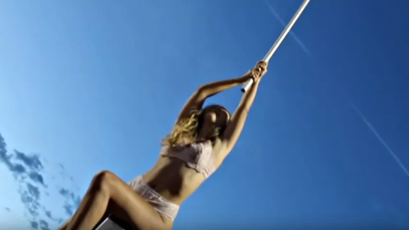 Image: A screen capture from a video showing highlights from the 2018 CSU Undie Run.