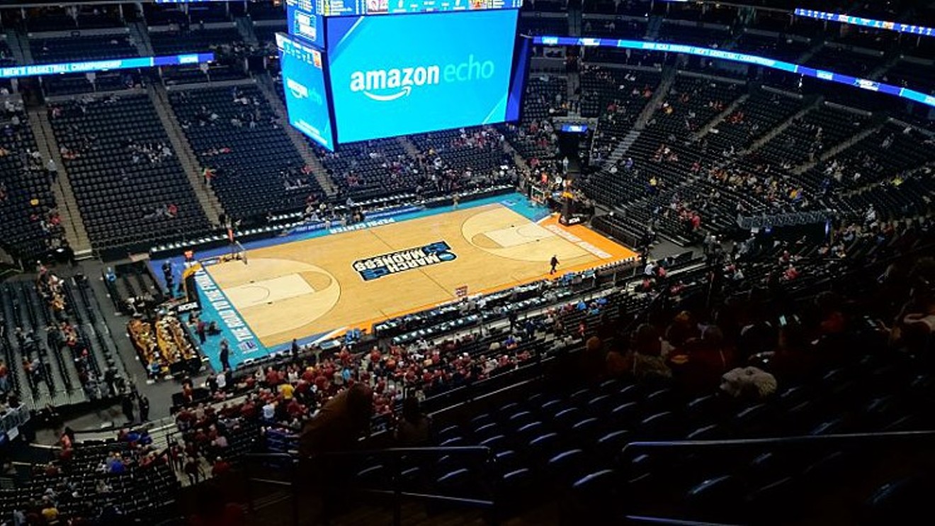 A photo from our March 2016 post "Witnessing March Madness in Denver From the Worst Seats in the House."