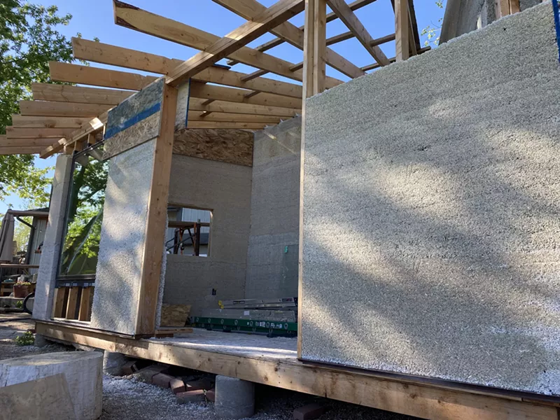 Image: Hempcrete is useful for commercial and residential builds, but government contracts haven't come up yet.