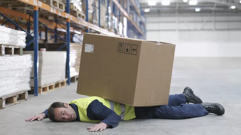 Image: Watch very closely for falling boxes today.