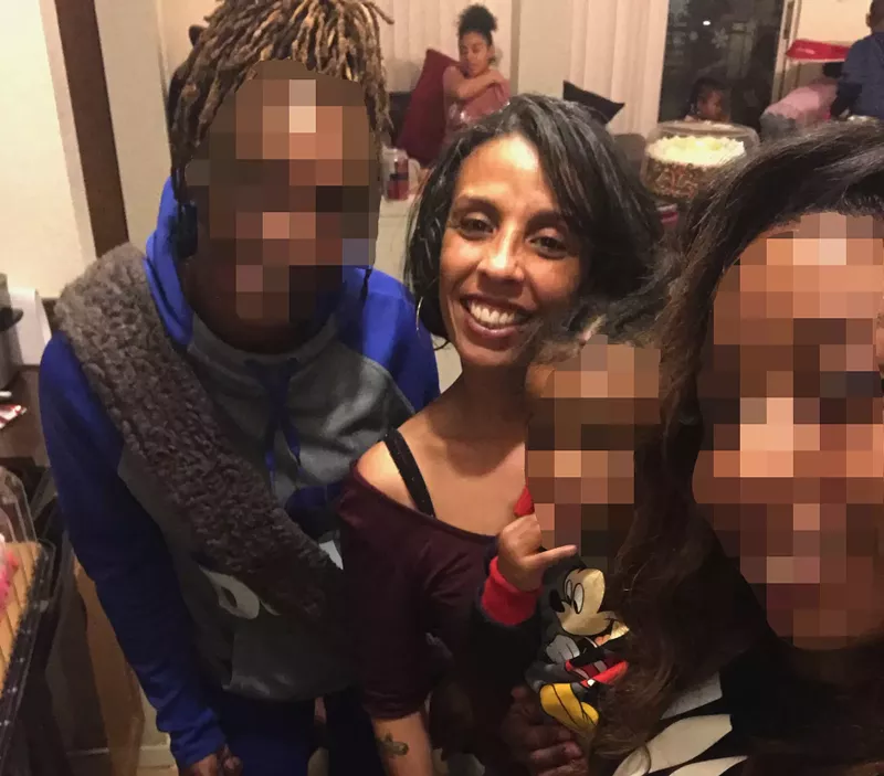 Image: Deann Miller (middle) says the worst part about her legal troubles has been the weight on her children.