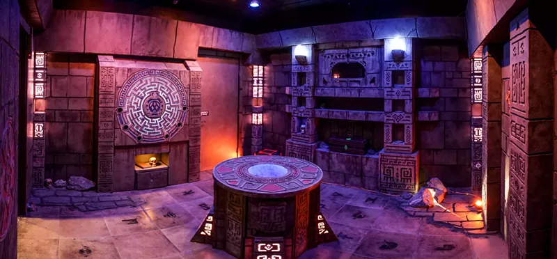 Image: "Ruins of the Mystic Temple" at Rabbit Hole Recreation Services.