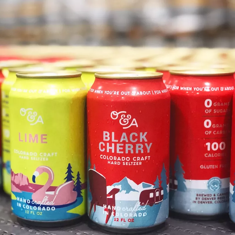 Image: Denver Beer Co. is one of a few Colorado breweries packaging hard seltzer.