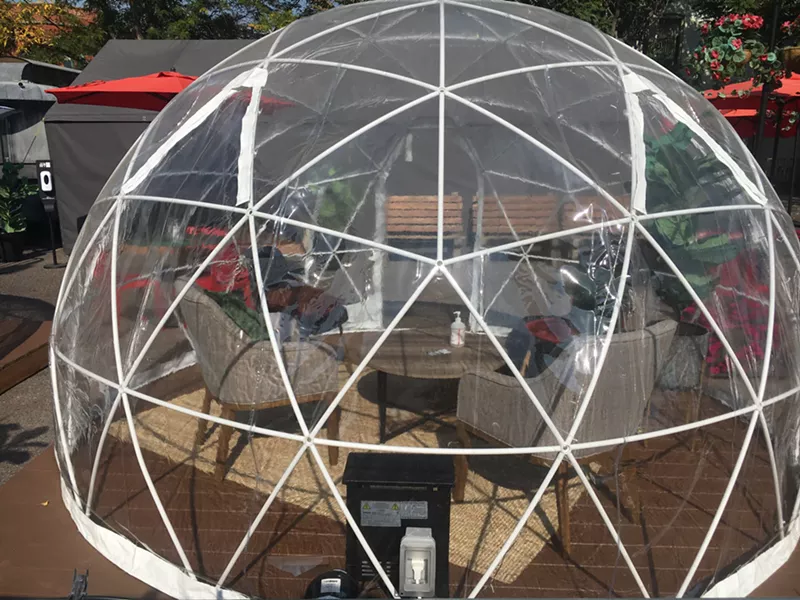 Image: The CRA and the State of Colorado have combined to create a grant program to fund winterized outdoor seating for restaurants.