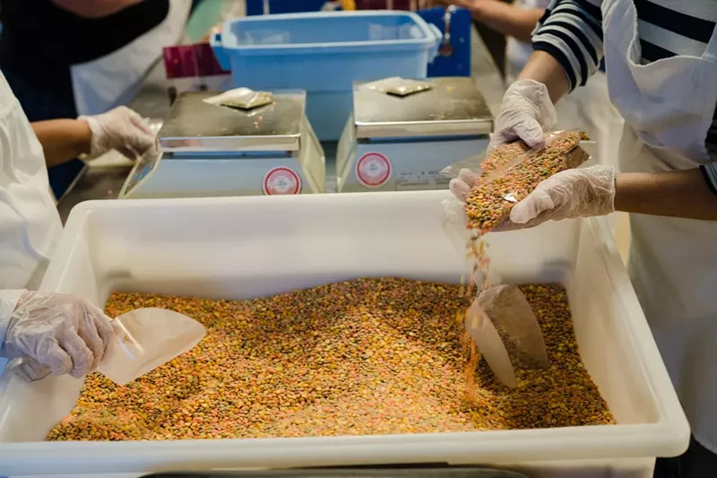 Image: Packaging the Women's Bean Project namesake ingredient.